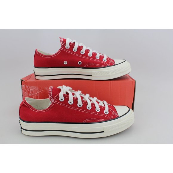 Mens Chuck 70 Ox Enamel Enamel Red/Egret/B 164949C - Picture 2 of 8